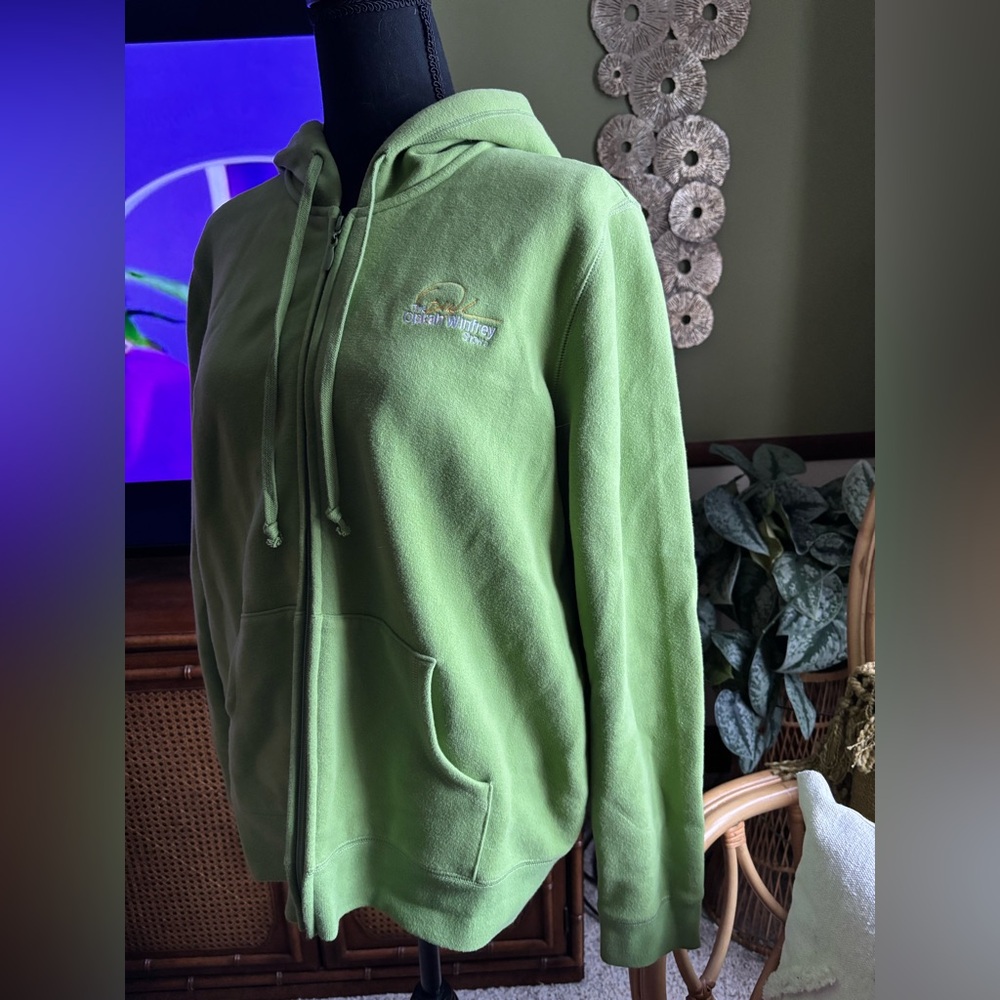 Oprah Boutique TM Oprah Winfrey Show Embroidered Front Zip Hoodie